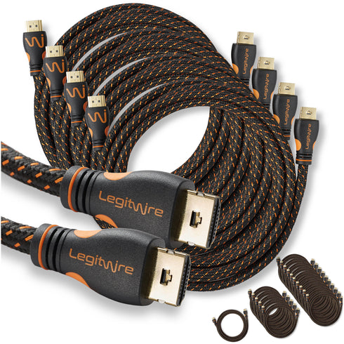 10 Feet 18Gbps 4K High-Speed HDMI Cables with Ethernet